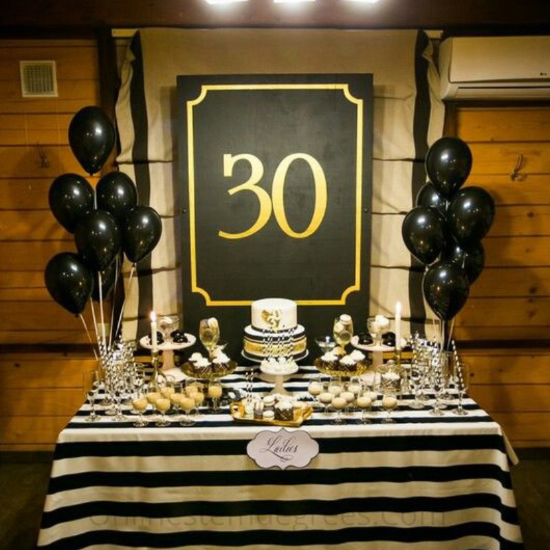 30th birthday decoration ideas at home