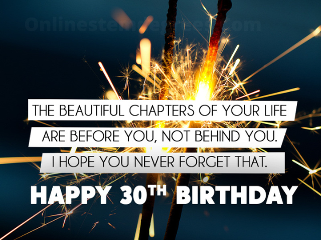 Inspirational 30th birthday quotes