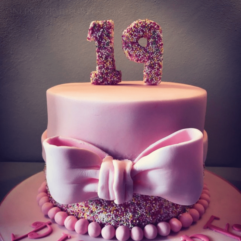 cake designs for 19th birthday