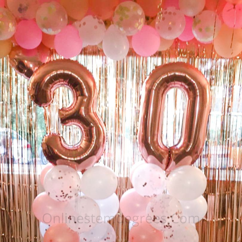 cheap 30th birthday decoration ideas