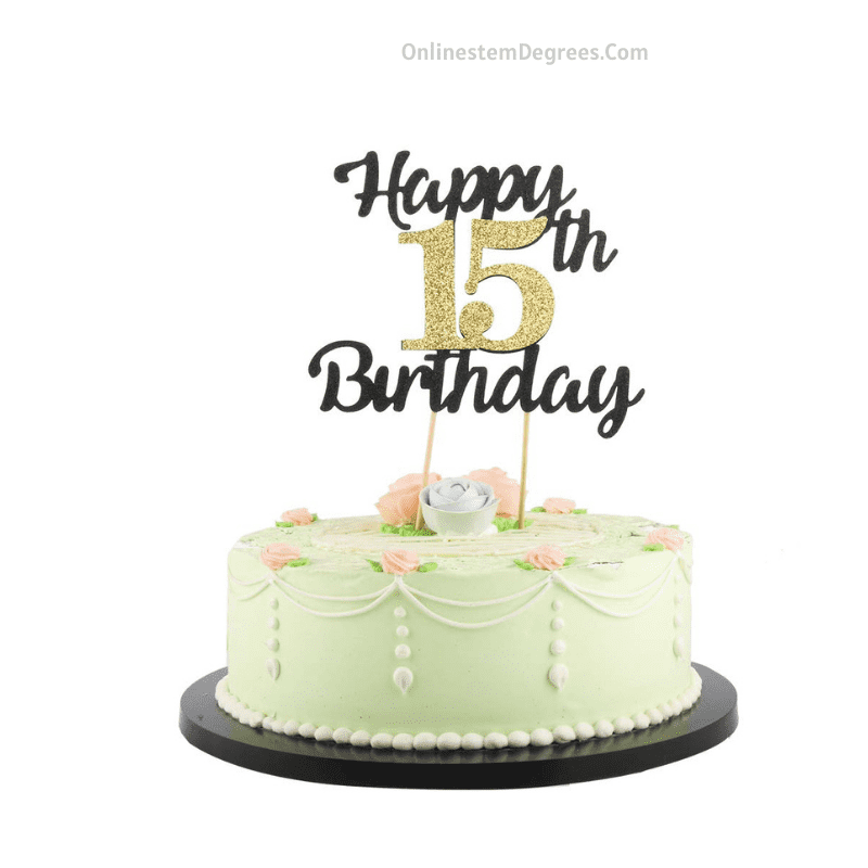 happy 15th birthday cake designs