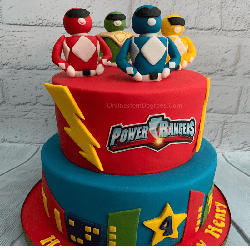 how to make power rangers cake