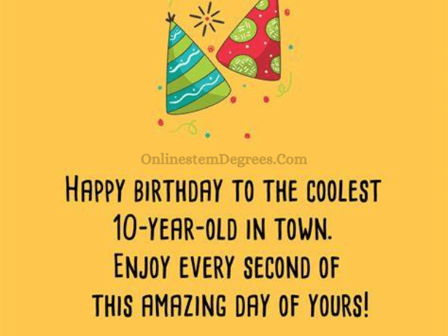 tenth birthday wishes and quotes